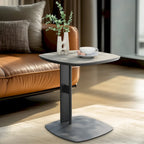 Tavolino da caffè quadrato moderno con 2 cassetti, tavolino laterale bianco Mecha Styling da 80 cm (tavoli grandi/piccoli venduti separatamente)