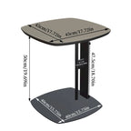Tavolino da caffè quadrato moderno con 2 cassetti, tavolino laterale bianco Mecha Styling da 80 cm (tavoli grandi/piccoli venduti separatamente)