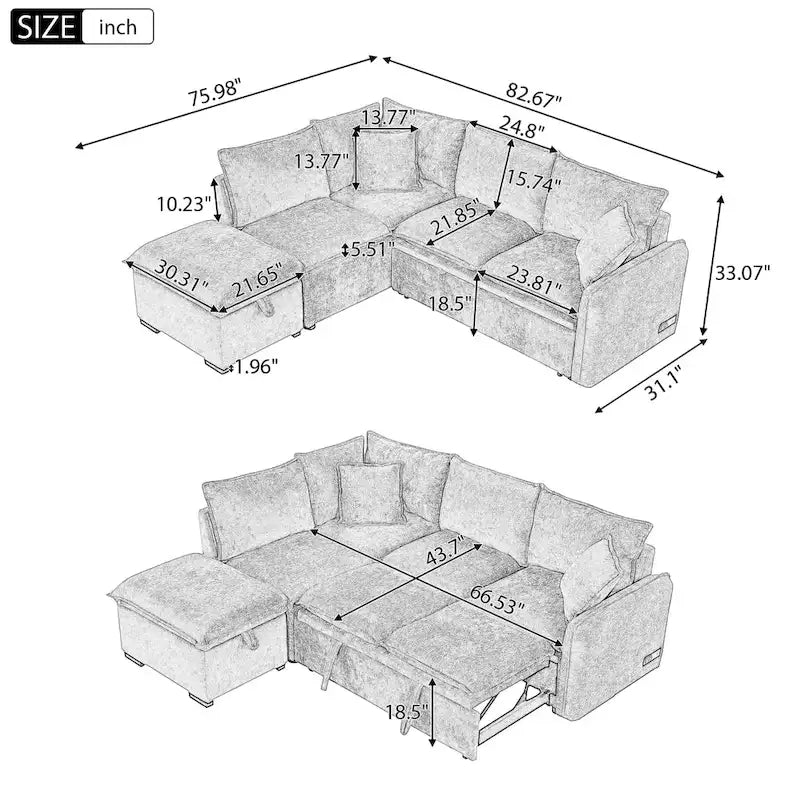 Set Tavolo Controsoffitto in Legno Massello con 2 Sgabelli in Bouclé, Set da Pranzo per Isola Cucina di 3 Pezzi con Contenitore