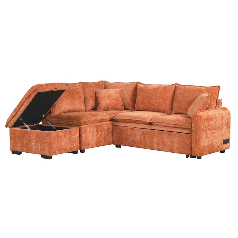 Set Tavolo Controsoffitto in Legno Massello con 2 Sgabelli in Bouclé, Set da Pranzo per Isola Cucina di 3 Pezzi con Contenitore
