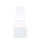 Mobile TV sospeso moderno con 3 ripiani e 20 LED colorati per home theater e ufficio a parete