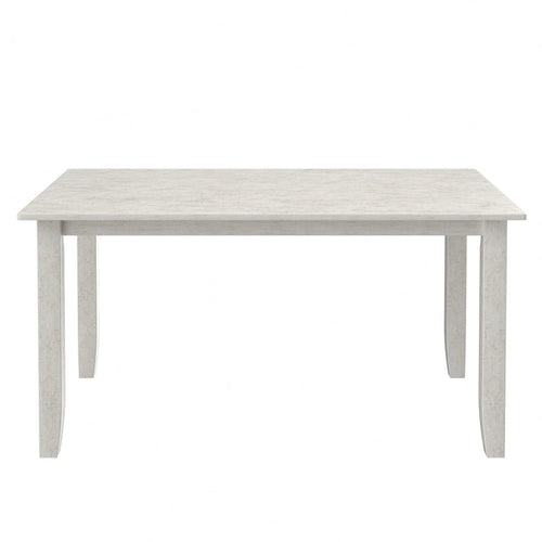 Tavolo da pranzo moderno in legno da 150 cm, tavolo da pranzo rettangolare in legno massello per cucina