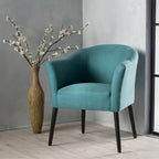 Poltrona d'accento imbottita in tessuto stile Mid-Century Modern | Seduta da soggiorno