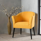 Poltrona d'accento imbottita in tessuto stile Mid-Century Modern | Seduta da soggiorno