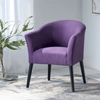 Poltrona d'accento imbottita in tessuto stile Mid-Century Modern | Seduta da soggiorno