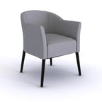 Poltrona d'accento imbottita in tessuto stile Mid-Century Modern | Seduta da soggiorno
