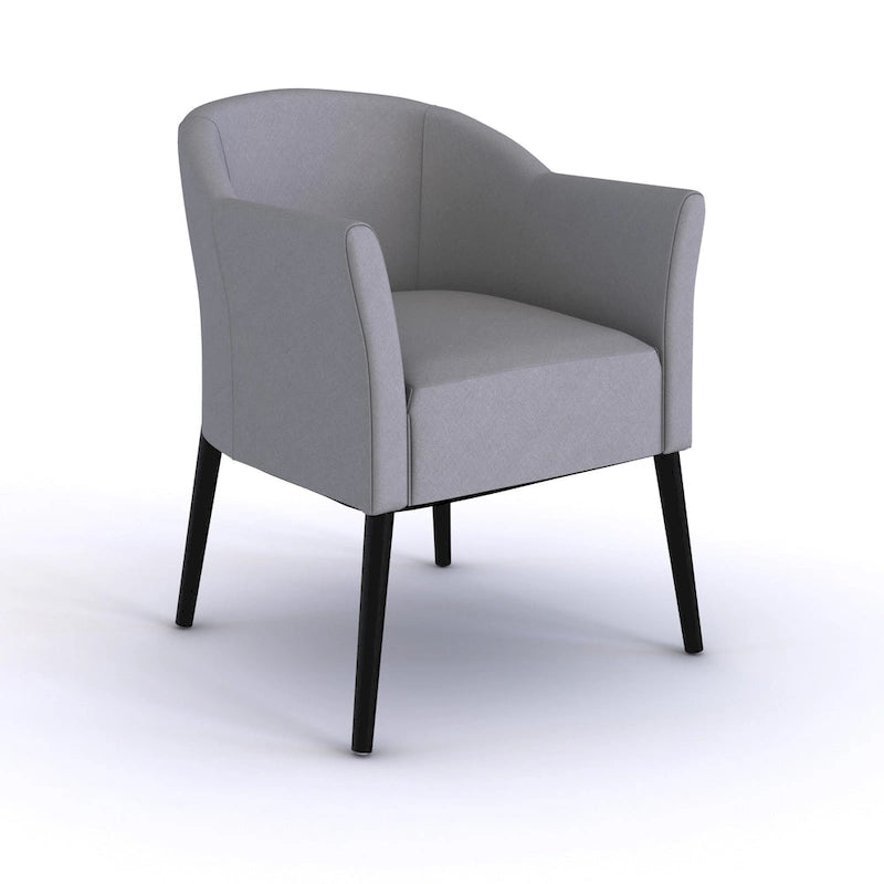 Poltrona d'accento imbottita in tessuto stile Mid-Century Modern | Seduta da soggiorno