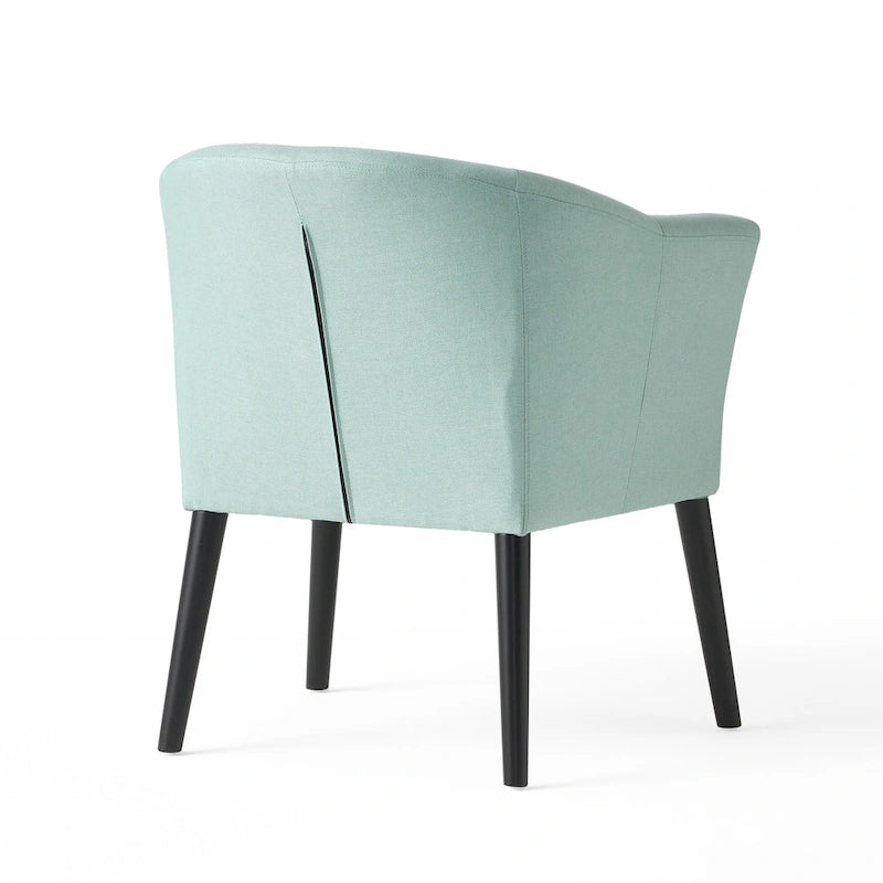 Poltrona d'accento imbottita in tessuto stile Mid-Century Modern | Seduta da soggiorno