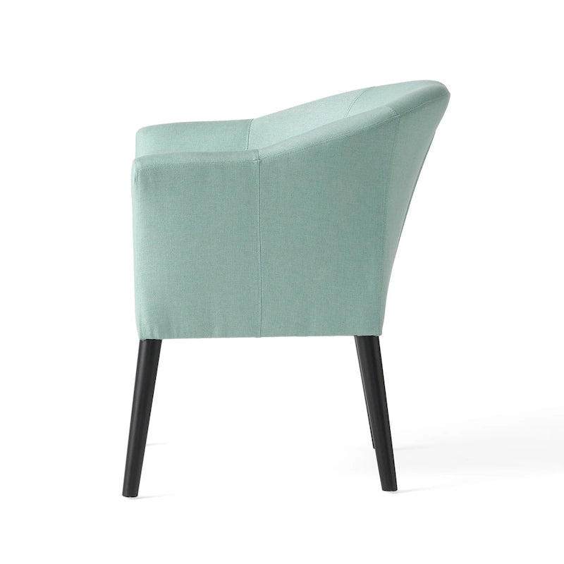Poltrona d'accento imbottita in tessuto stile Mid-Century Modern | Seduta da soggiorno