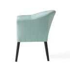 Poltrona d'accento imbottita in tessuto stile Mid-Century Modern | Seduta da soggiorno