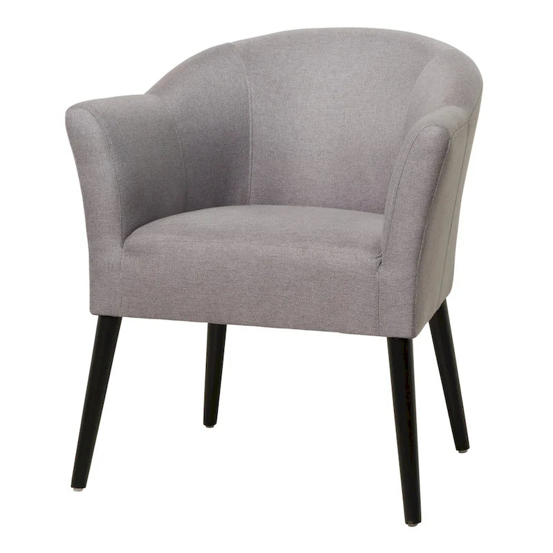 Poltrona d'accento imbottita in tessuto stile Mid-Century Modern | Seduta da soggiorno