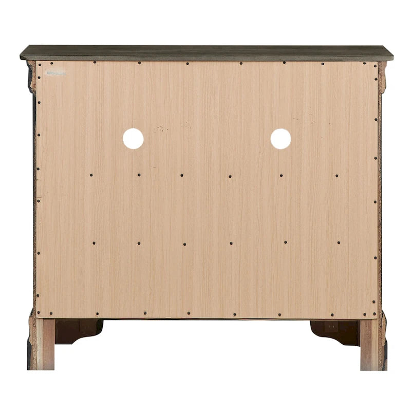 Comò porta TV in legno stile Luigi Filippo | Comò da camera con 5 cassetti