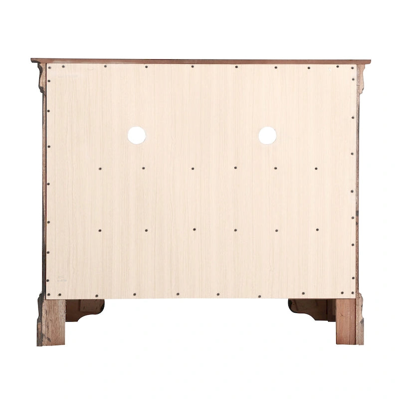 Comò porta TV in legno stile Luigi Filippo | Comò da camera con 5 cassetti
