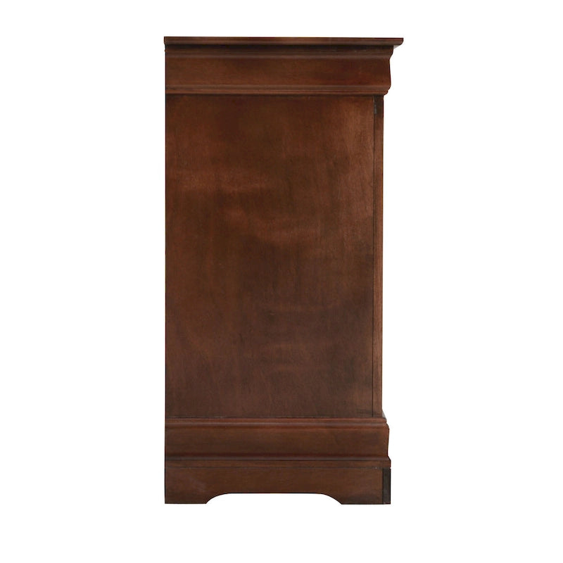 Comò porta TV in legno stile Luigi Filippo | Comò da camera con 5 cassetti