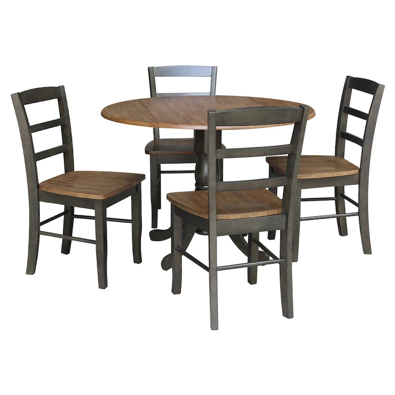 Tavolo da Pranzo con Gambe a Forcina in Metallo Industriale, Piano in Legno Rustico, Mobili per Cucina e Sala da Pranzo