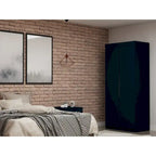 Armadio guardaroba componibile moderno, armadio autoportante per camera da letto con ripiani