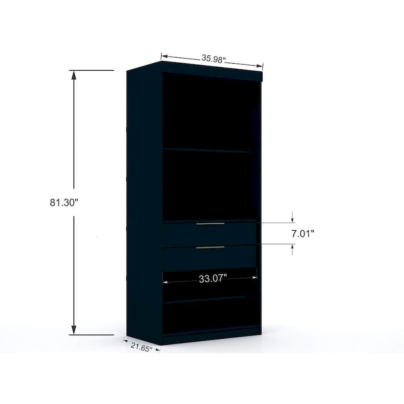 Armadio guardaroba componibile moderno, armadio autoportante per camera da letto con ripiani
