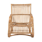 Poltrona accent in rattan naturale bohémien moderno | Poltrona da soggiorno Boho