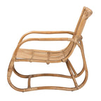 Poltrona accent in rattan naturale bohémien moderno | Poltrona da soggiorno Boho