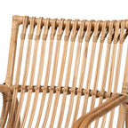 Poltrona accent in rattan naturale bohémien moderno | Poltrona da soggiorno Boho