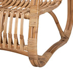 Poltrona accent in rattan naturale bohémien moderno | Poltrona da soggiorno Boho