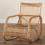 Poltrona accent in rattan naturale bohémien moderno | Poltrona da soggiorno Boho