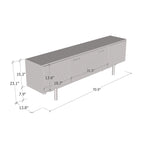 Mobile TV con caminetto Karp BL-EF