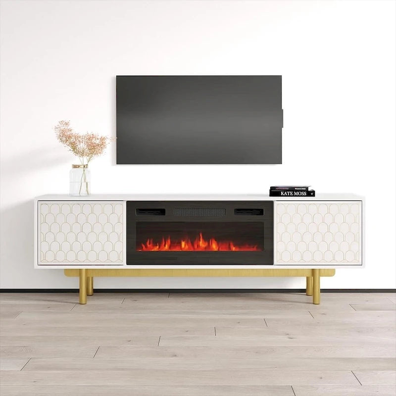 Mobile TV con caminetto Karp BL-EF