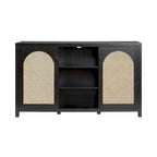 Credenza a buffet in legno a 2 ante da 58 pollici | Mobile contenitore per sala da pranzo | Moderno