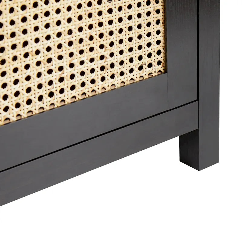 Credenza a buffet in legno a 2 ante da 58 pollici | Mobile contenitore per sala da pranzo | Moderno
