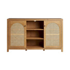 Credenza a buffet in legno a 2 ante da 58 pollici | Mobile contenitore per sala da pranzo | Moderno