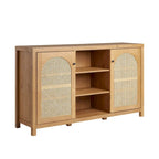Credenza a buffet in legno a 2 ante da 58 pollici | Mobile contenitore per sala da pranzo | Moderno