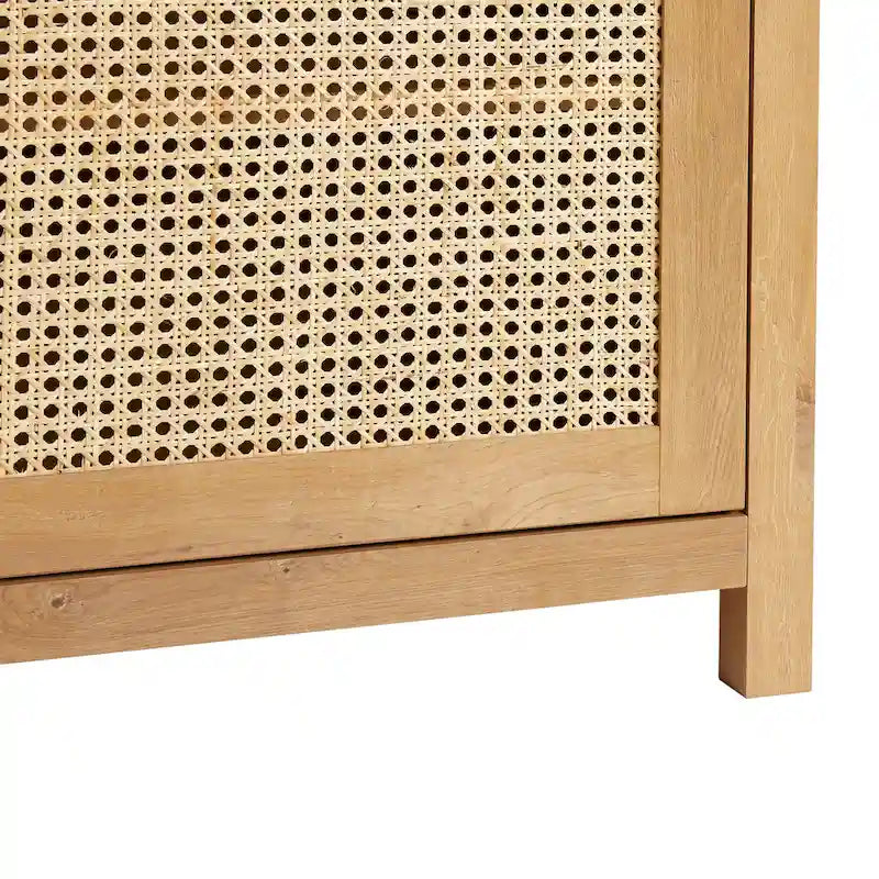 Credenza a buffet in legno a 2 ante da 58 pollici | Mobile contenitore per sala da pranzo | Moderno