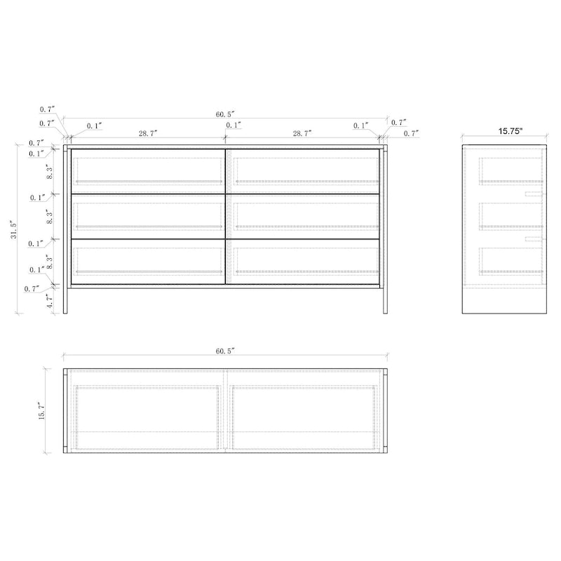 Set camera da letto imbottito | Struttura letto, cassettiera e comodino | Mobili completi per camera da letto