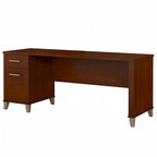 Scrivania da Ufficio da 183 cm con Cassetti Portaoggetti, Postazione di Lavoro per Computer in Legno, Mobili per Home Office