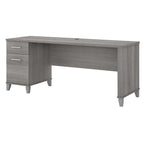 Scrivania da Ufficio da 183 cm con Cassetti Portaoggetti, Postazione di Lavoro per Computer in Legno, Mobili per Home Office