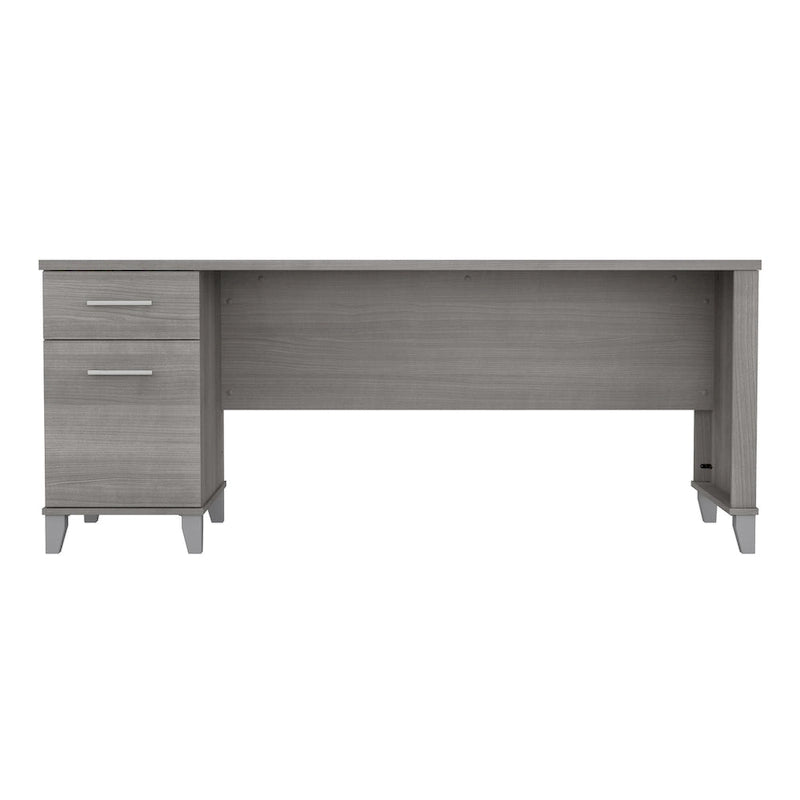 Scrivania da Ufficio da 183 cm con Cassetti Portaoggetti, Postazione di Lavoro per Computer in Legno, Mobili per Home Office