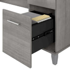 Scrivania da Ufficio da 183 cm con Cassetti Portaoggetti, Postazione di Lavoro per Computer in Legno, Mobili per Home Office