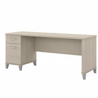 Scrivania da Ufficio da 183 cm con Cassetti Portaoggetti, Postazione di Lavoro per Computer in Legno, Mobili per Home Office
