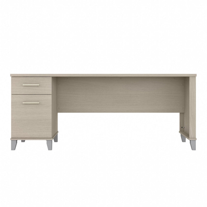 Scrivania da Ufficio da 183 cm con Cassetti Portaoggetti, Postazione di Lavoro per Computer in Legno, Mobili per Home Office