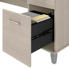 Scrivania da Ufficio da 183 cm con Cassetti Portaoggetti, Postazione di Lavoro per Computer in Legno, Mobili per Home Office