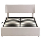Divano Letto Trasformabile Futon | Divanetto Rivestito in Lino con Gambe in Legno
