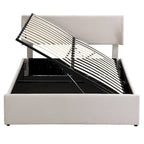 Divano Letto Trasformabile Futon | Divanetto Rivestito in Lino con Gambe in Legno