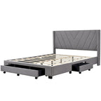 Divano Letto Trasformabile Futon | Divanetto Rivestito in Lino con Gambe in Legno