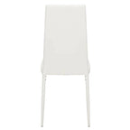 Sedie da pranzo con schienale alto e texture a strisce, set da 4