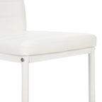 Sedie da pranzo con schienale alto e texture a strisce, set da 4