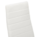 Sedie da pranzo con schienale alto e texture a strisce, set da 4