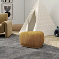 Pouf cocktail triangolare arrotondato da 26 pollici | Poggiapiedi imbottito per soggiorno