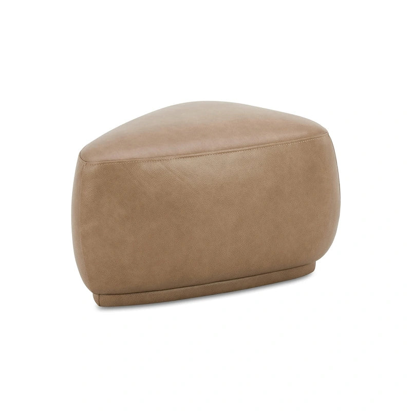 Pouf cocktail triangolare arrotondato da 26 pollici | Poggiapiedi imbottito per soggiorno