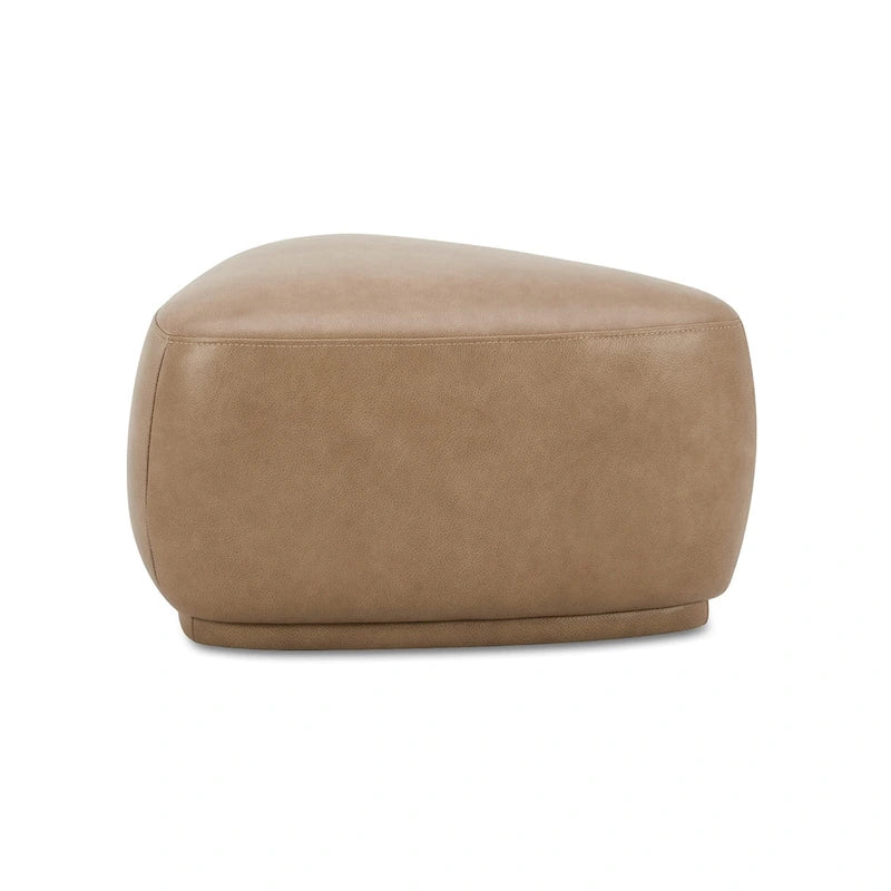 Pouf cocktail triangolare arrotondato da 26 pollici | Poggiapiedi imbottito per soggiorno